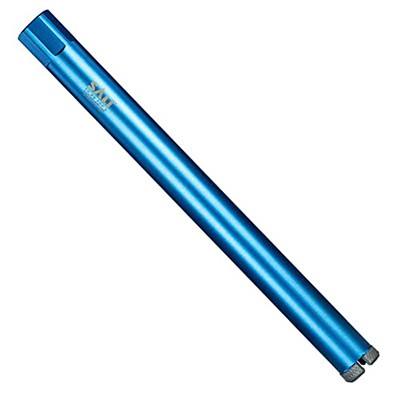 SALI märjad teemantsüdamikuga puuriotsad 1-1/2"/38 mm läbimõõduga südamikupuur, 15"/380 mm puurimissügavusega betooni südamikuga puuriots, 1-1/4-7" keermesüdamiku turbolaser- Keevitatud segmendid kõvastunud betooni jaoks koos armatuuri, tellise, ploki, müüritise, kiviga
